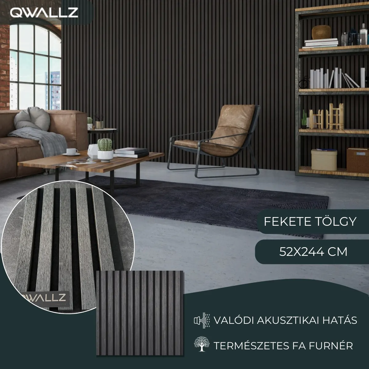 Qwallz termékkép Fekete tölgy 244-webp