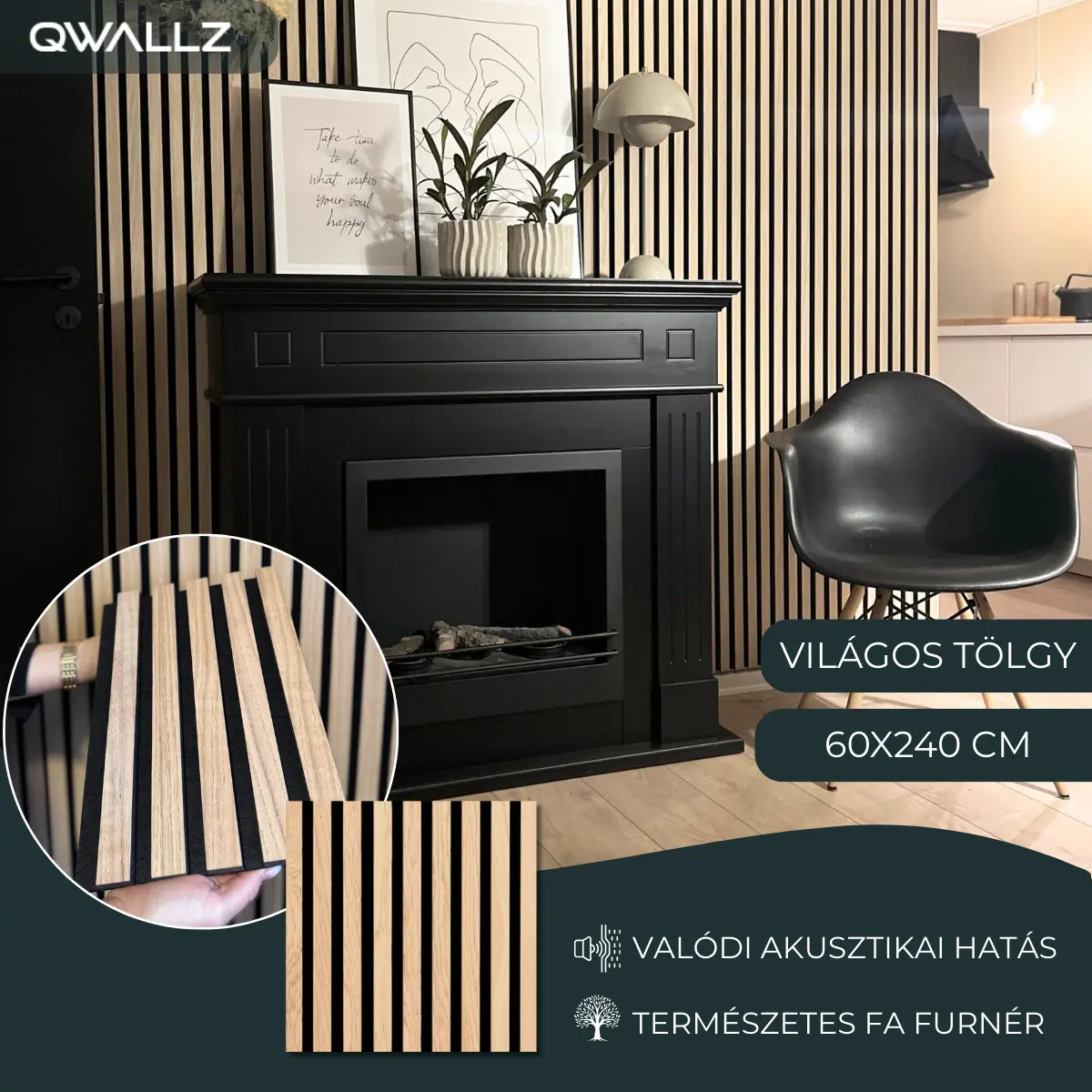 Qwallz termékkép Világos tölgy 240