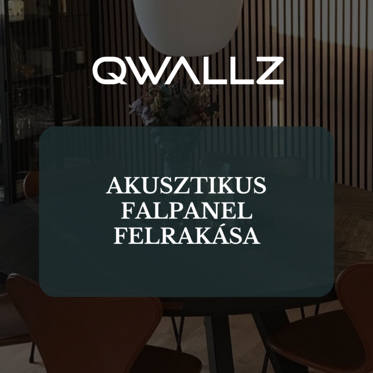 akusztikus falpanel felrakása