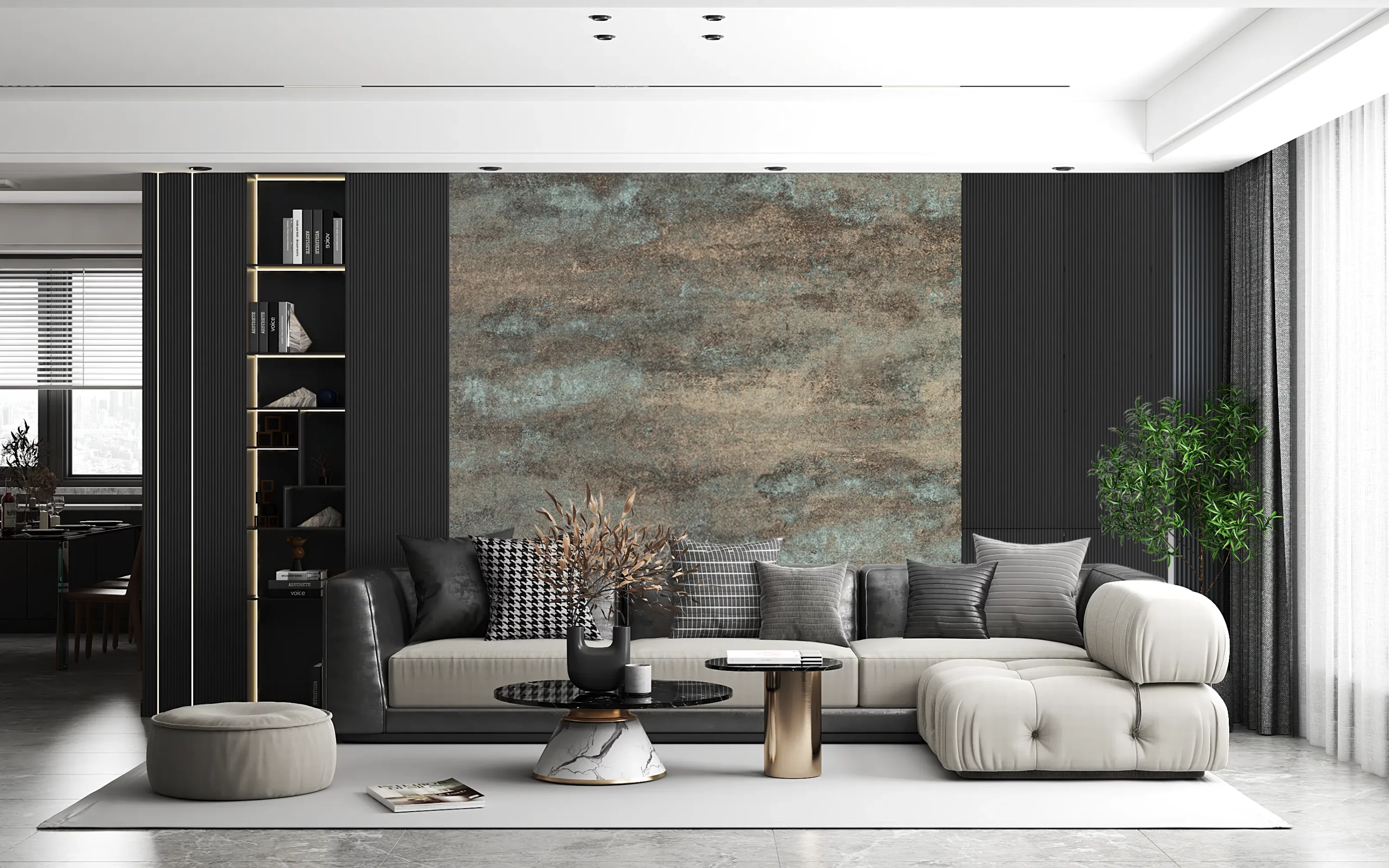 Falpanel, Márvány Mintás Végteleníthető G1-3 280x112cm