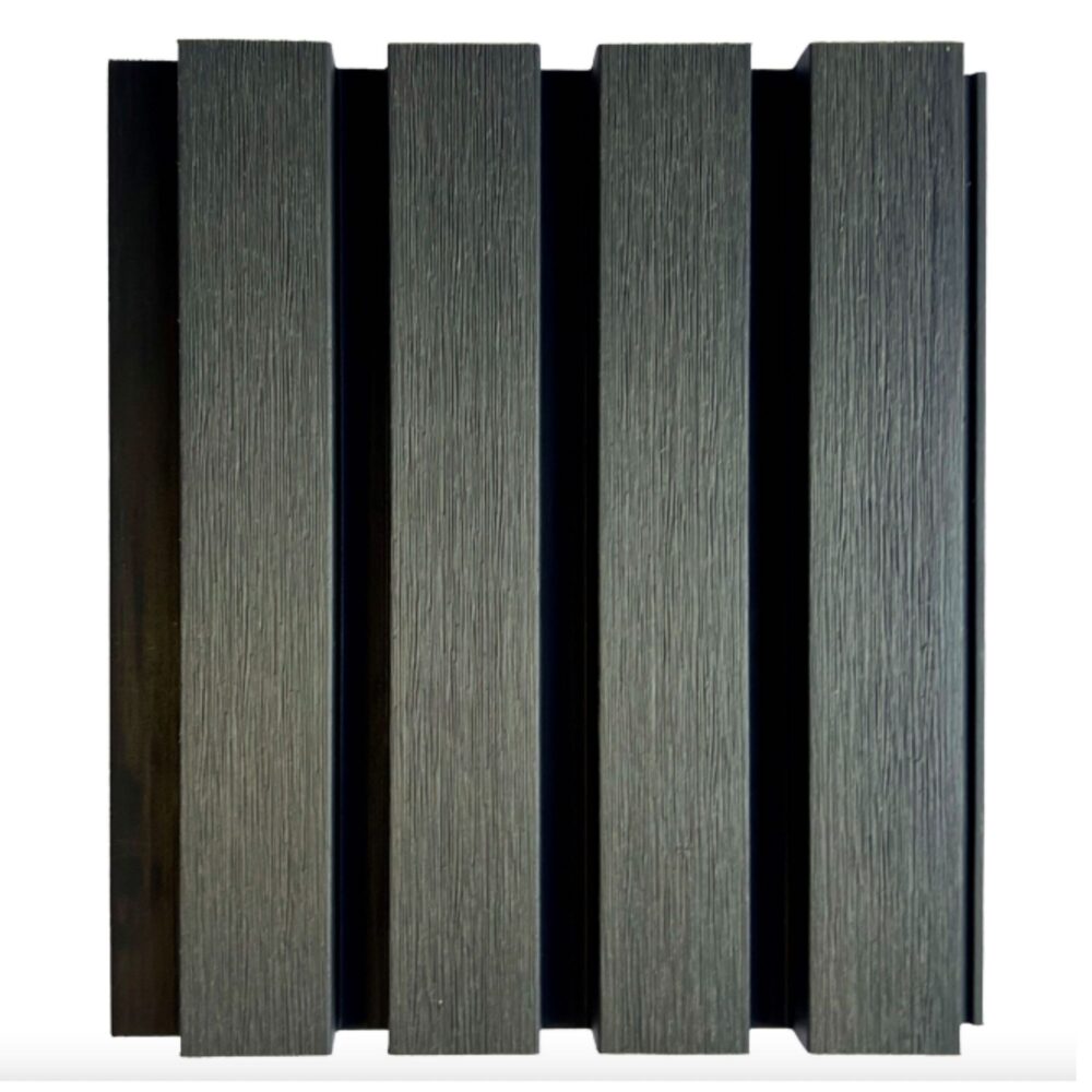 Bruno Ezüstszürke/Fekete WPC falburkolat - felső nézetből