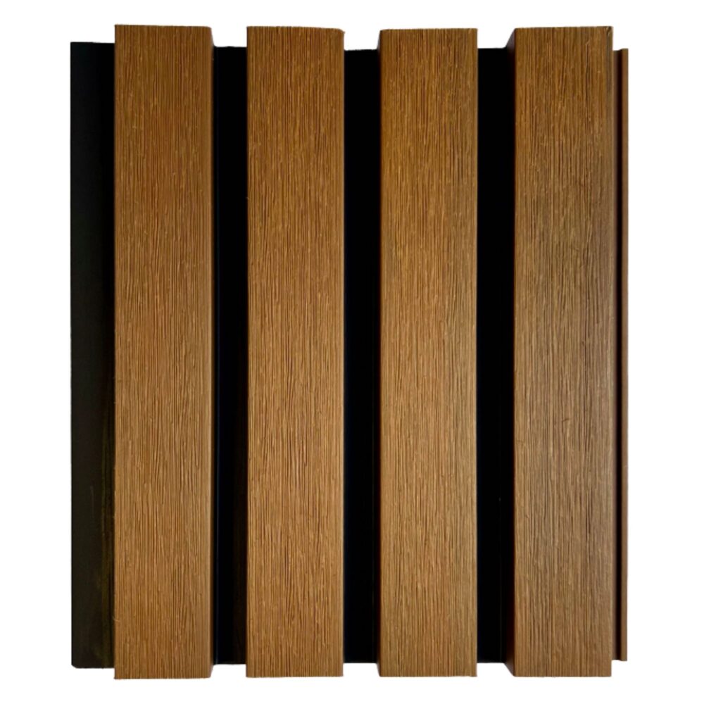 Bruno Teak/Fekete WPC falburkolat - felső nézetből