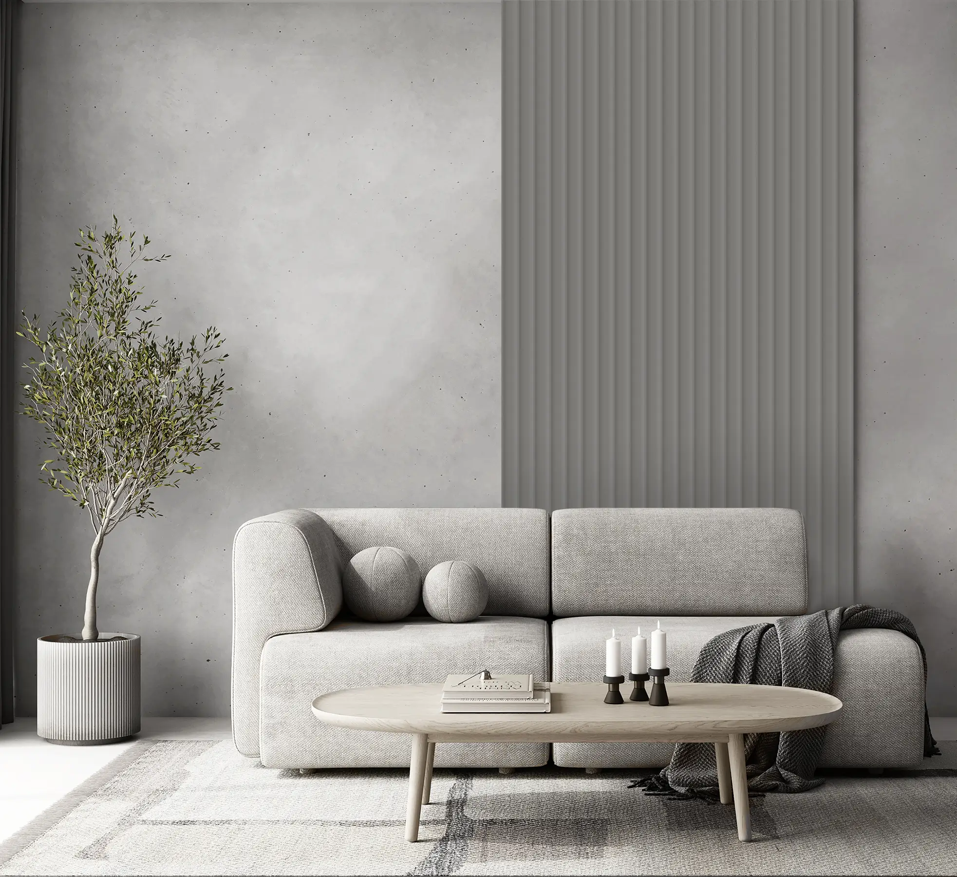 Lamelio Velutto falpanel misty grey