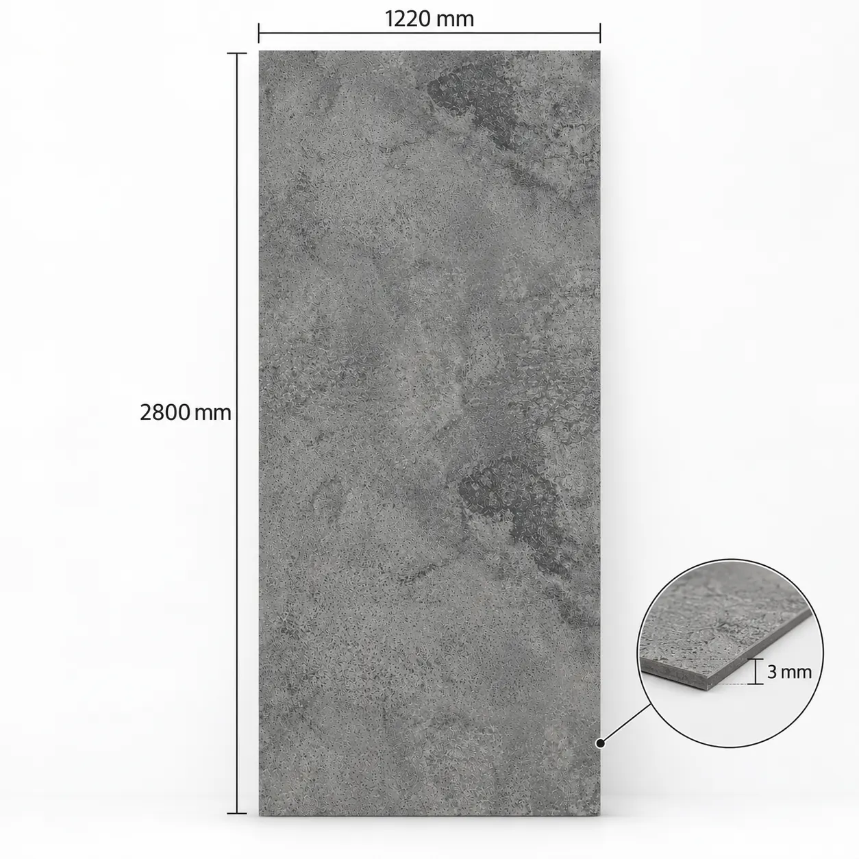 Graphite SM-8006 SPC falpanel méretei: 122 × 280 cm, 3 mm vastag