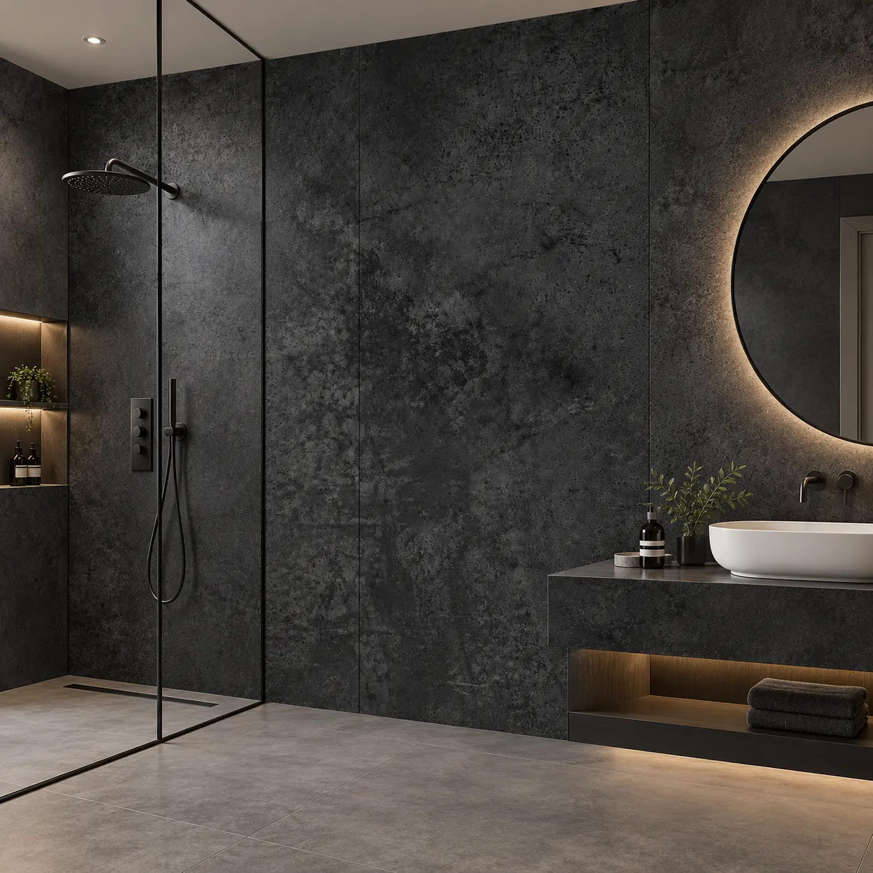 Vardi SM-8003 SPC falpanel modern fürdőszobai falburkolatként